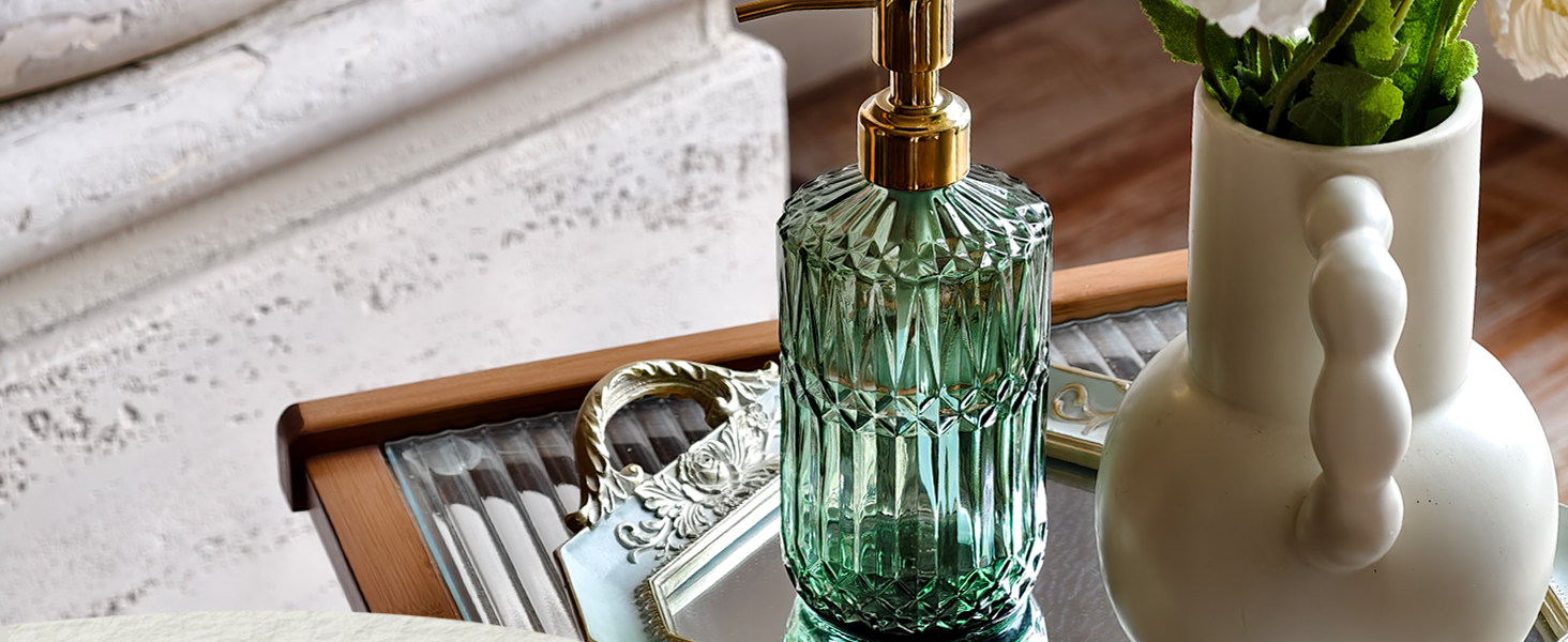 glass soap dispenser