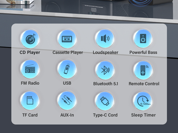 boom box with bluetooth