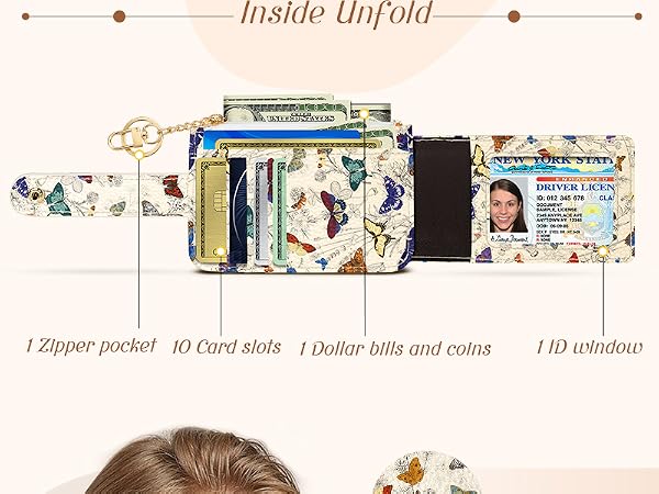 Gemfit Slim Small Card Wallet for Women