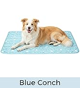 Blue Conch dog cooling blanket