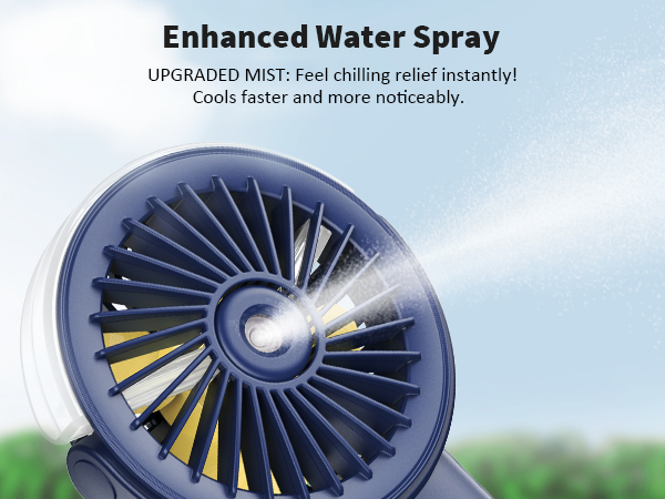 fan with water spray misting fan