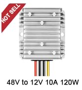 BIRITALO 48V Step Down to 12V 10A DC Voltage Converter Module 120W Regulator for Cart Scooters, l...