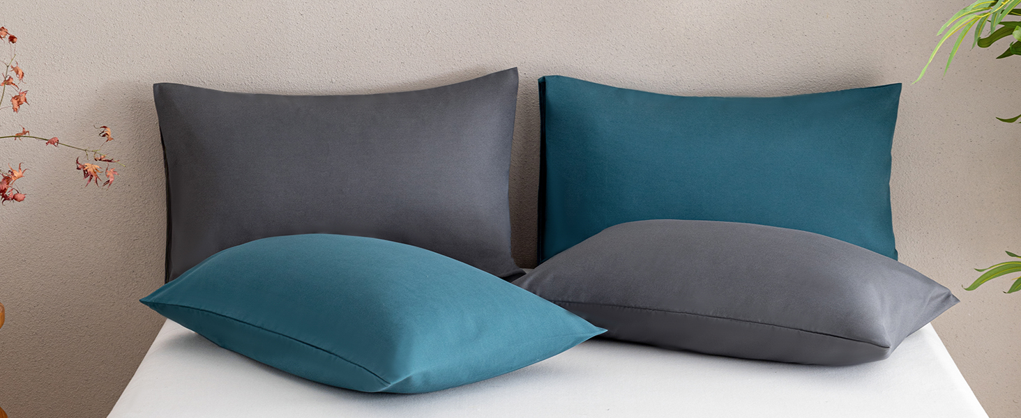 dark grey pillowcases