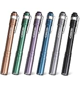FASTPRO 6-Pack Pen Light, Aluminum LED Penlights with Batteries Included & Pre-Installed, Pocket ...