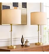 G-SAFAVA 22" Table Lamps Mid Century Modern Lamps for Bedroom Living Room Bedside Lamps for Night...