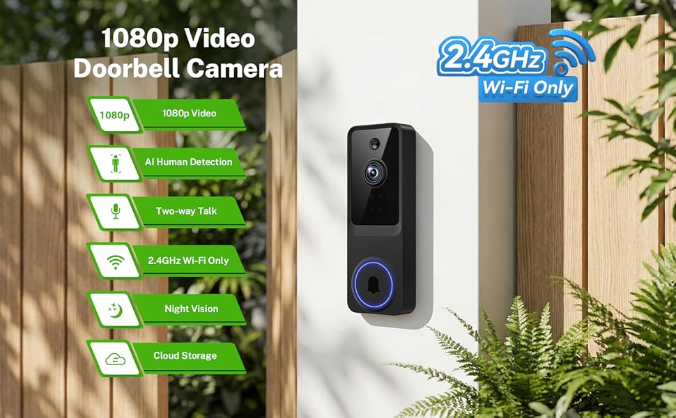1080P Wireless Video Doorbell Camera