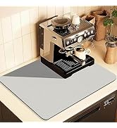 Coffee Mat for Countertops ,Coffee Bar Accessories Fit Under Coffee Maker Espresso Machine, Absor...