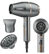 CONFU Blow Dryer Professional Hairdryer - 1875 Watt Powerful Blowdryer Fast Drying for Women & Me...
