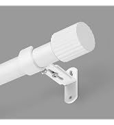 AMZSEVEN Curtain Rods for Windows 16 to 48 Inch, Curtain Rod Max Adjustable Length of 60 in, 1" D...