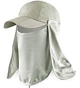 ELLEWIN Fishing Hat Sun Cap UPF 50+ Outdoor Hiking Hat with Removable Mesh Face Neck Flap Cover W...