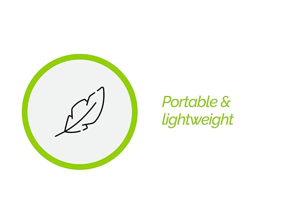 portable and lightweight