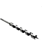 CORTOOL 1 x 12 Inch Auger Drill Bit for Wood, Soft and Hard Wood Plastic with 7/16 Inch Hex Shank