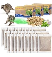 Mysora 30 Pack Raccoon Repellent Pouches, Natural Outdoor Raccoon Deterrent for Yard Garden Trash...