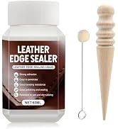 Leather Edge Sealer, Leather Burnishing Gum Smooth and Glossy Edge Finish for Bags, Wallets, Leat...