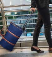 convertible duffle garment bag midnight blue weekender bag with wheels maleta de mano