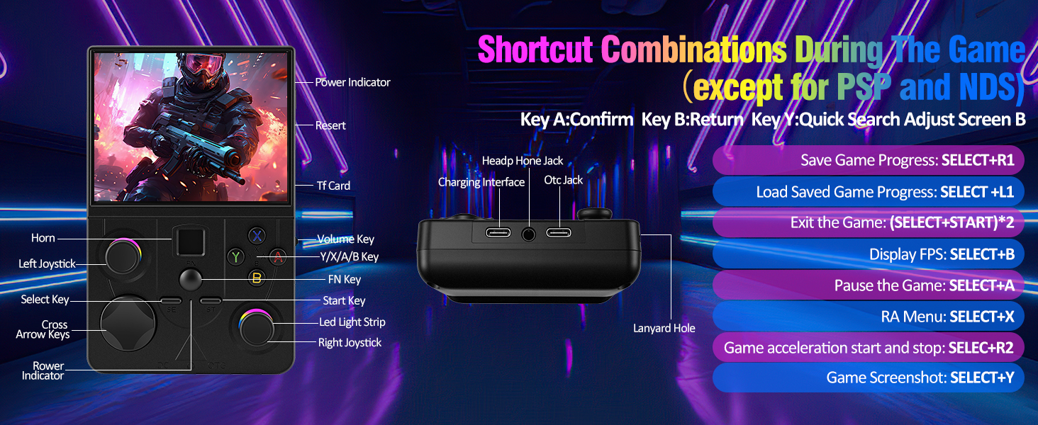 retro handheld game console