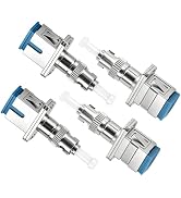 Eardion 4 Pack ST Male to SC Female Fiber Adapter, ST/UPC to SC/UPC Simplex 9/125um Fiber Optical...
