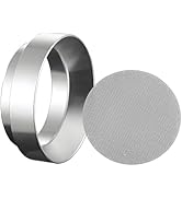 LntJoQxbm Espresso Dosing Funnel and Puck Screen Set, Coffee Dosing Ring Aluminum, Reusable 1.7mm...