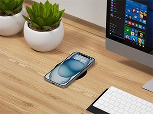 wireless charging desk mat