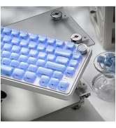 OHY XVX Jelly R2 Side-Printed Translucent MDA Profile Keycap Set, 122 Keys Double Shot PC+ABS Key...