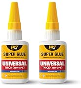LMQ Cyanoacrylate Glue (CA Glue), Thick Super Glue for All Purpose, Waterproof Glue for Vertical ...