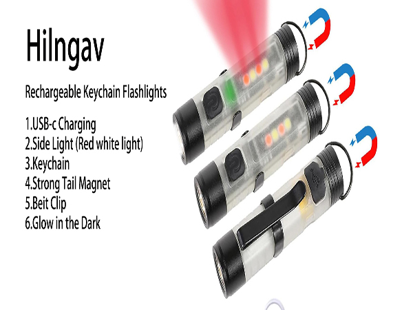 Rechargeable Keychain Flashlight