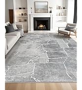 Ruggnovea Area Rug 5x7 Machine Washable Rug Vintage Traditional Floor Cover Foldable Thin Retro I...