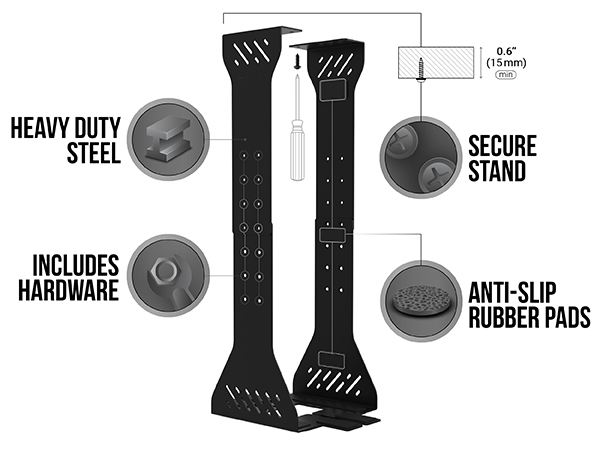 pc-holder under desk