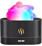 Aegci Essential Oil Diffuser,Humidifier with 7 Colors Flame Light,180ml Air Humidifiers for Bedro...