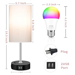 table lamp with usb