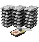 Jaluxing 50 Pack Meal Prep Plastic Food Storage Re...