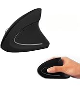 Mtlavishness Ergonomic Mouse 2.4GHz Bluetooth Vertical Mice 3DPI 800 1200 1600 Adjustable Wireles...