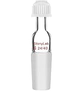StonyLab Thermometer Inlet Adapter with 24/40 Inner Joint, 80mm Height, for Distillation Apparatus