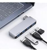 Right Side USB 3.0 Hub, 4-Port Cable-Free USB Splitter for Laptop, Direct-Plug Design, Compatible...