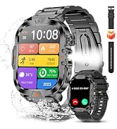 BRUBOSES Smart Watch for Men with Answer/Make Call 100+ Sports Modes Fitness Smart Watch, IP68 Wa...