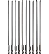 Rocaris 10 Pack Extra Long Phillips Screwdriver Bit Sets, 1/4 Inch Hex Shank Magnetic Screwdriver...