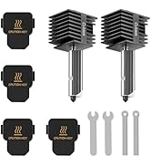 Howarx 2PCS A1/A1 Mini Hotend Nozzle 0.4mm Hardened Steel Replacement Parts with 4PCS Silicone Co...