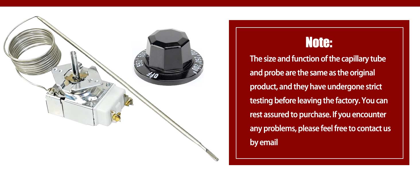 1191727, RX-34-60 Thermostat(with 550 F Thermostat 1190573 Knob)