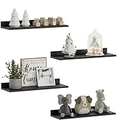 WOPITUES Floating Shelves, Wall Mounted Shelves for Room Decor, Modern Display Shelf for Bedroom,...