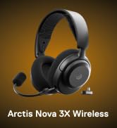 SteelSeries Arctis Nova 3X Wireless Multi-Platform Gaming Headset - Black | Mobile App Control — ...