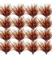 TURNMEON 20 Bundles Artificial Fall Flowers for Outdoors Fall Decorations | Fall Faux Boston Fern...