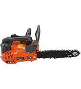 12 Inch Gas Chainsaw, 25.4 CC Professional Chainsaw With 2-Stroke Engine, Top Handle Chainsaw Man...