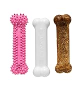 Nylabone Puppy Chew Variety Toy & Treat Triple Pack 3 count Small/Regular - Up to 25 Ibs., Pink