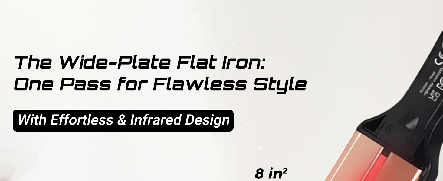 wide hair flat iron
