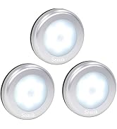 3 Pcs Motion Sensor Light Indoor, Searik Magnetic LED Night Light Battery Powered Step Lights Sta...