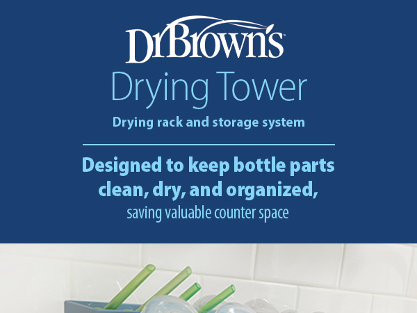 Dr. Brown's Drying Tower Drying rack and storage system