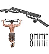 Kipika Heavy Duty Wall Mounted Doorway Pull Up Bar, Multifunctional Chin Up Bar, Portable Fitness...