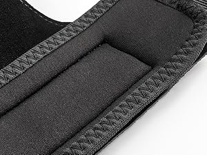 REINFORCED STITCHING AND NEOPRENE PADDING