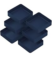 6 Pcs Stackable Drawer Organizer Set,6.6" X 6.6" Square Plastic Vanity Drawer Organizers and Stor...