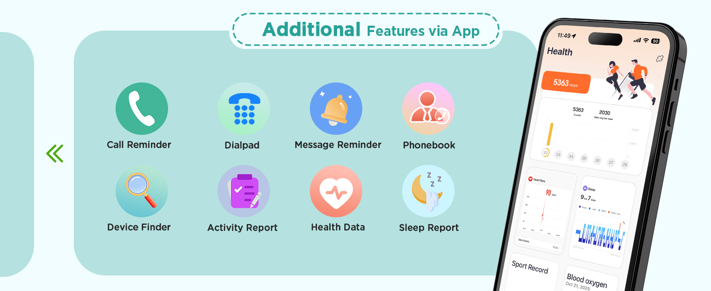 Additional Features via App